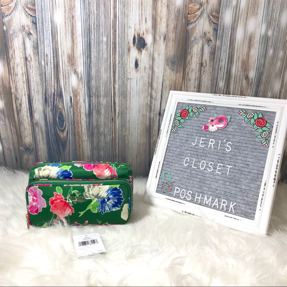 Kate Spade Classic Nylon Kalia In Lucky Green